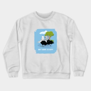 Bird with prosthetic wing Crewneck Sweatshirt